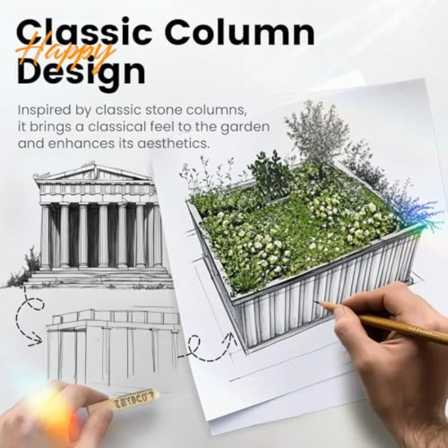 Raised Garden Bed 68"x 36"x 12" Galvanized Steel Metal Outdoor Garden Planter Box Kit with 2 Pairs of Gloves Dark Grey