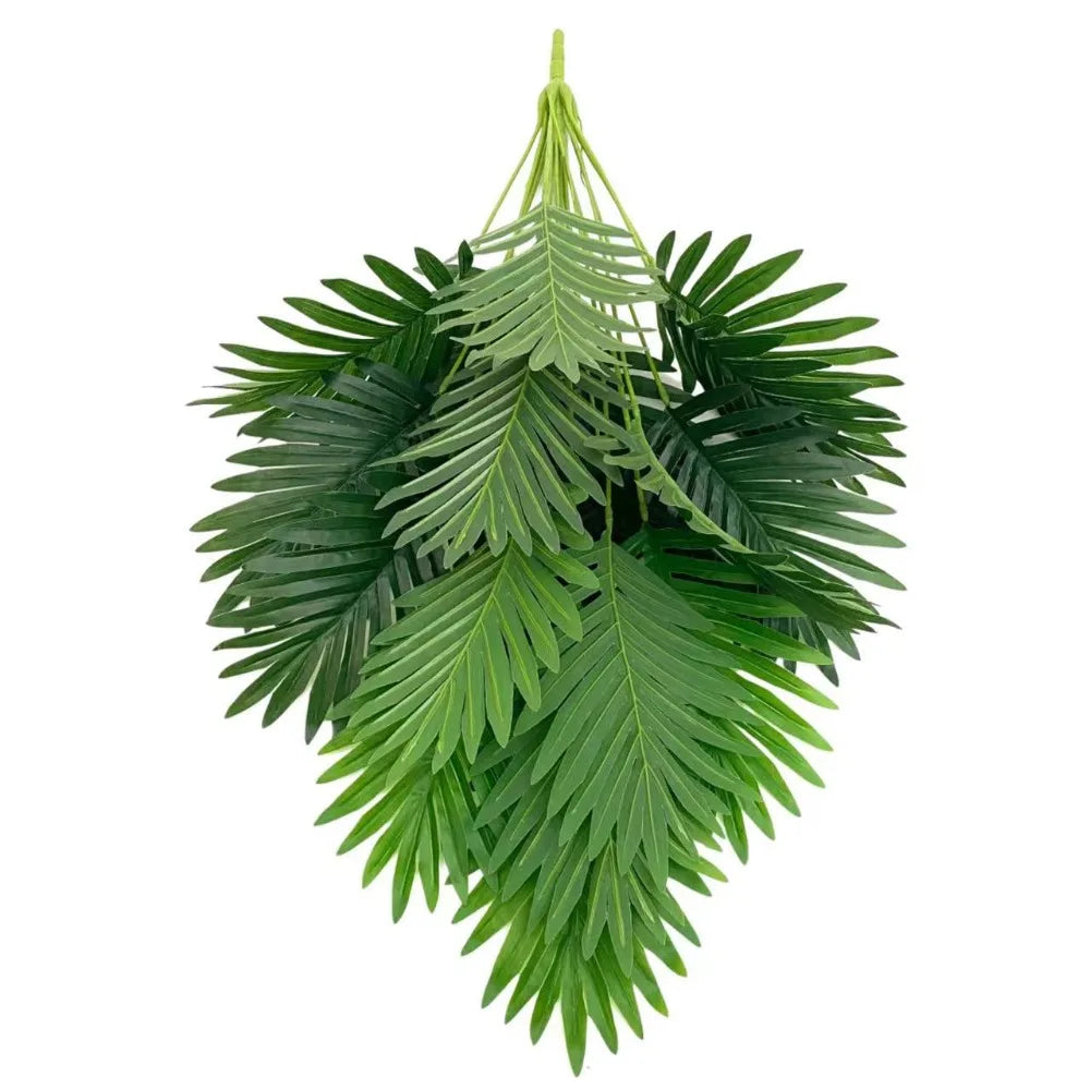 70-120cm Large Artificial Palm Tree Tropical Green Leaves Fake Plants Plastic Monstera Faux Tree Branch for Home Kitchen Decora