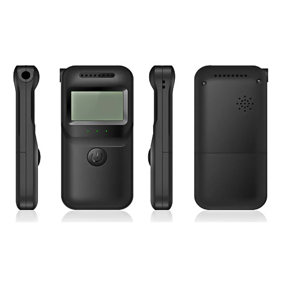 Digital Alcohol Breath Tester Accurate LCD Display Handheld Alcohol Analyzer with 5 Mouthpieces for Personal & Professional Use