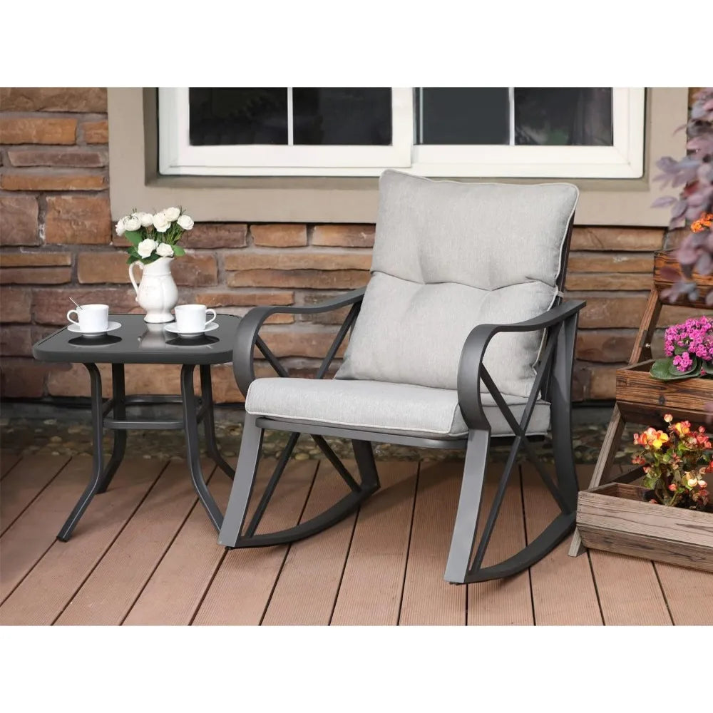 Cozy 3 Piece Bistro Set for Outdoor Relaxation