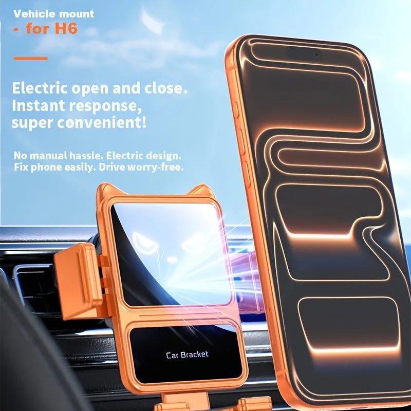 Wireless Car Charger, 15W Auto Clamping Car Charger Dash Windshield Air Vent Phone Holder Compatible with iPhone17 16 15 14/13/13 Pro/12 pro/12/11/X/8, Samsung S24/S23/S22