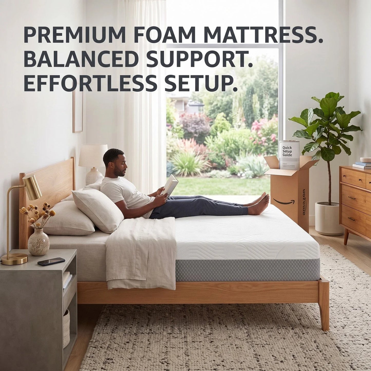 Luxury High Density Memory Foam Mattress With Certifications