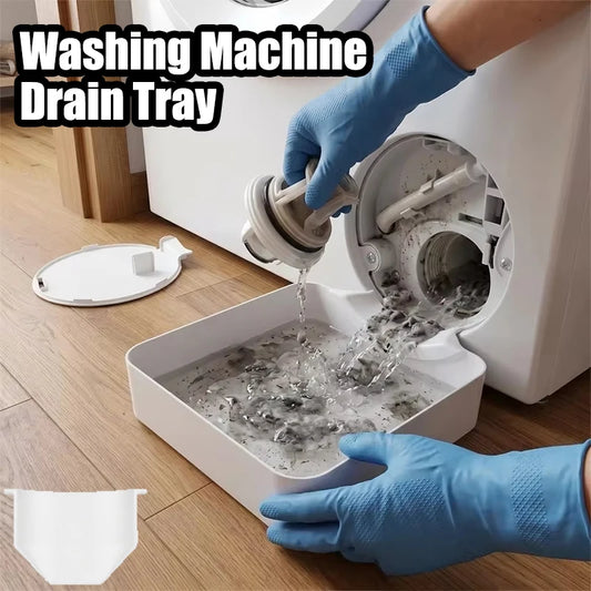 Washing Machine Drain Tray Universal Drain Funnel Proof Tray Front Load Washer Drip Catcher Base Water Collection Catch Tray