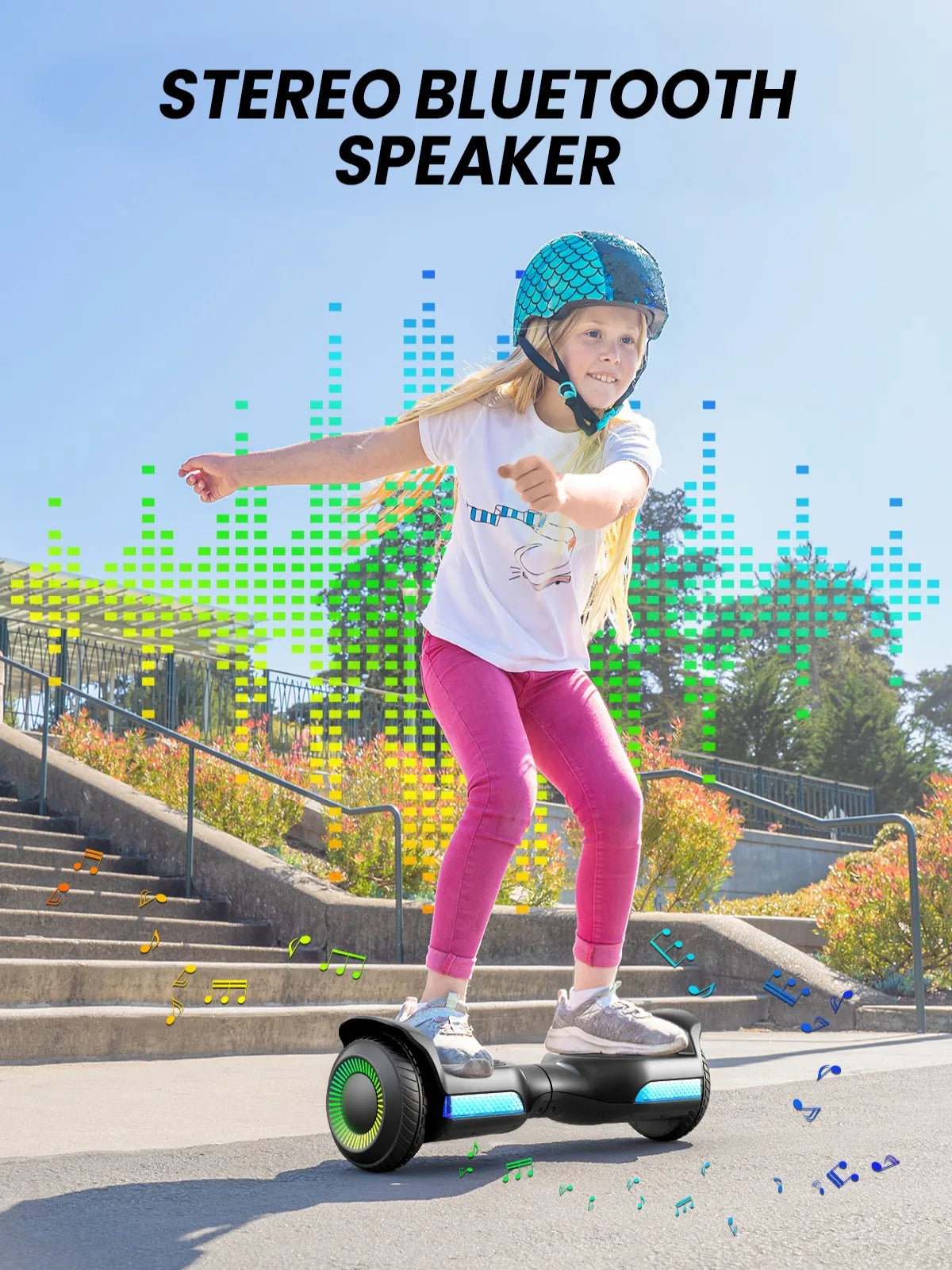 Kids All Terrain Self Balancing Hoverboard With Bluetooth Speaker