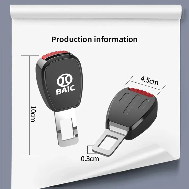 Car Seat Belt Buckle Plug Auto Safety Strap Extension Accessories interior For Baic Senova X25 X35 X55 X65 D50 beijing X7 EX5 U7