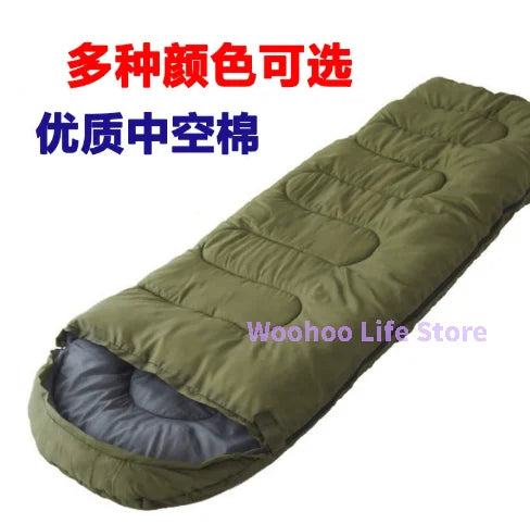 Envelope Sleeping Bag Cotton Summer Camping Sleeping Bag Lightweight Family Outdoor Sleeping Bag Breathable Warm Weather Sleep