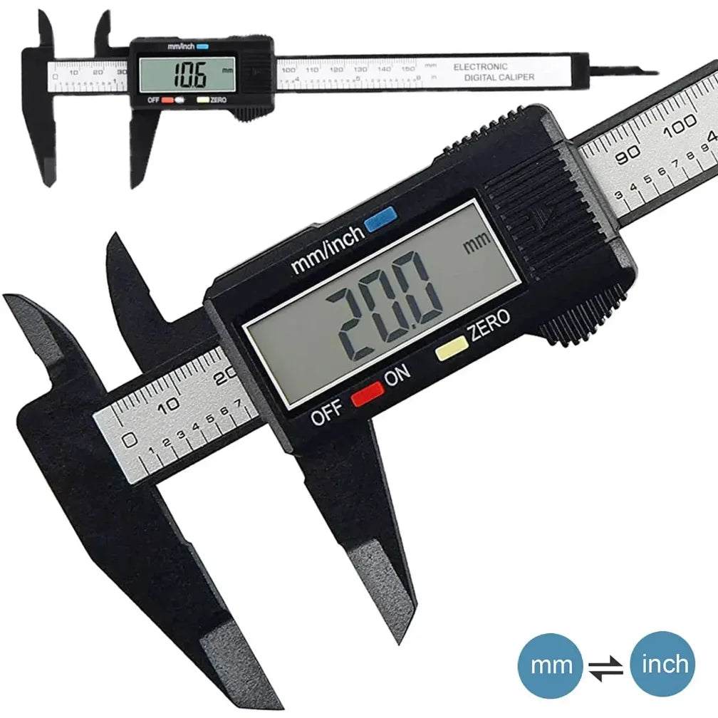 Digital Caliper Gauge With Carbon Fiber Construction