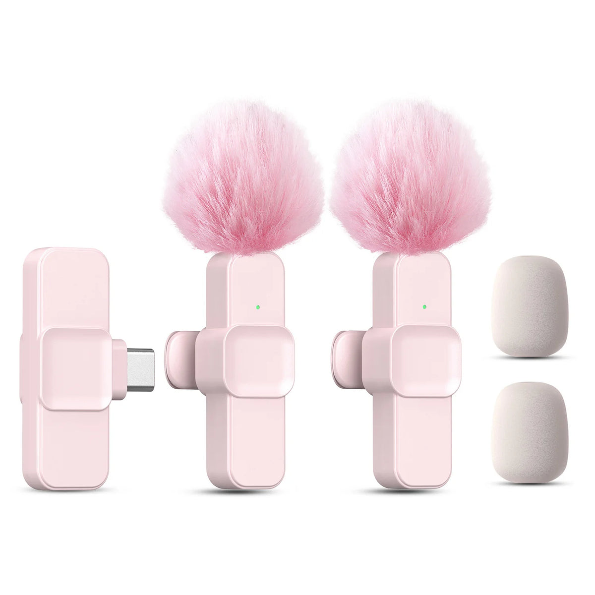 New Wireless Lavalier Microphone Portable Audio Video Recording Mini Microphone for  Android PC Camera Live Gaming Phone