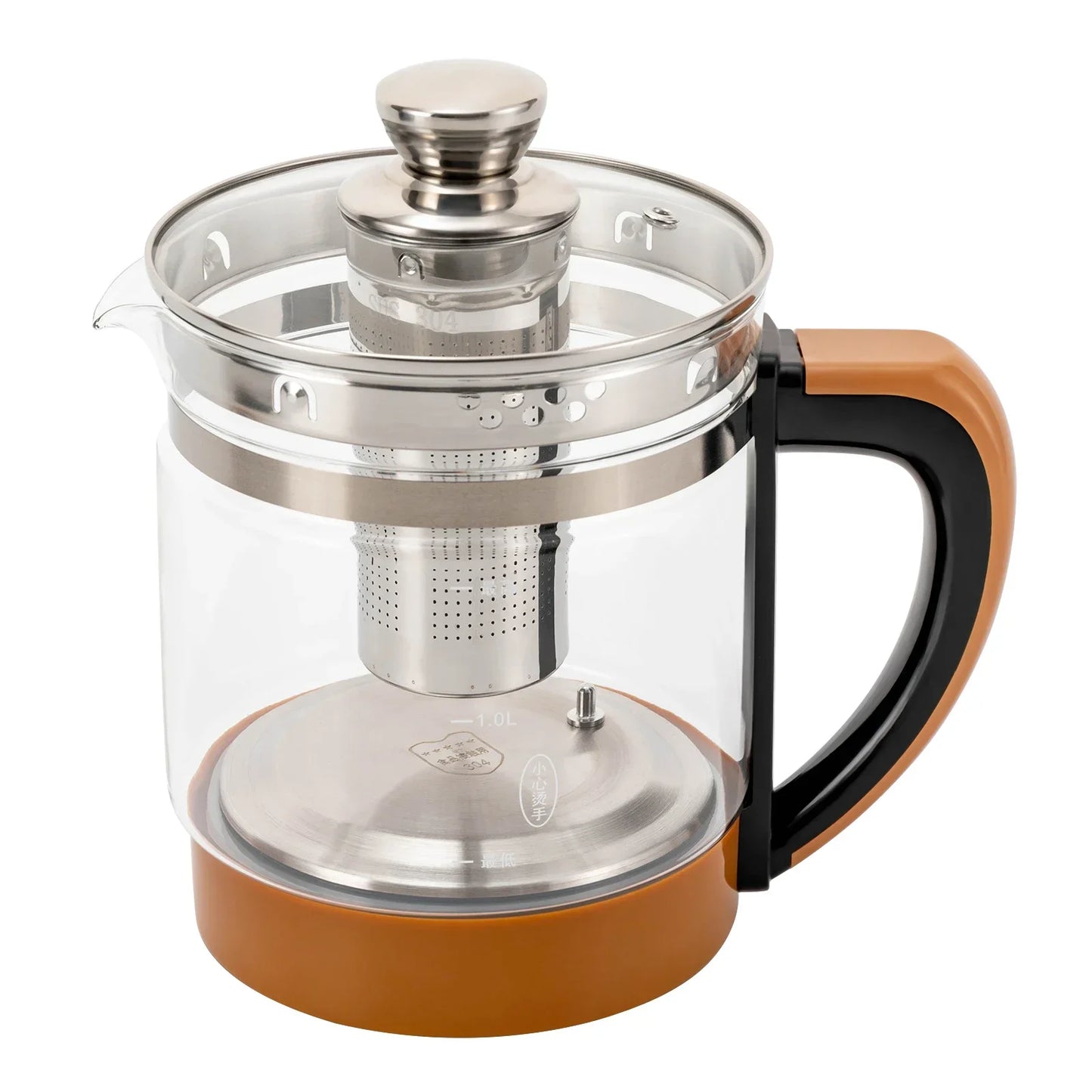 Multifunctional Glass Kettle With Filter And Digital Heating Base
