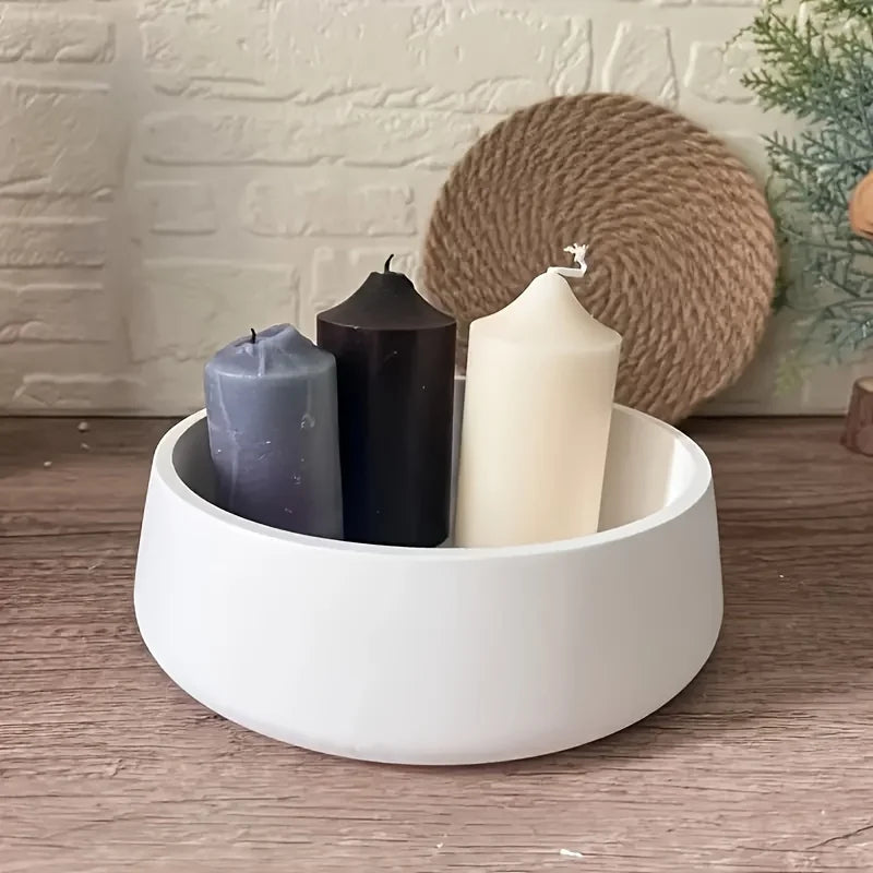 Resin casting molds, round bowl silicone molds, and plaster candle holders for baking，perfect for gifts, flower pots, arts and