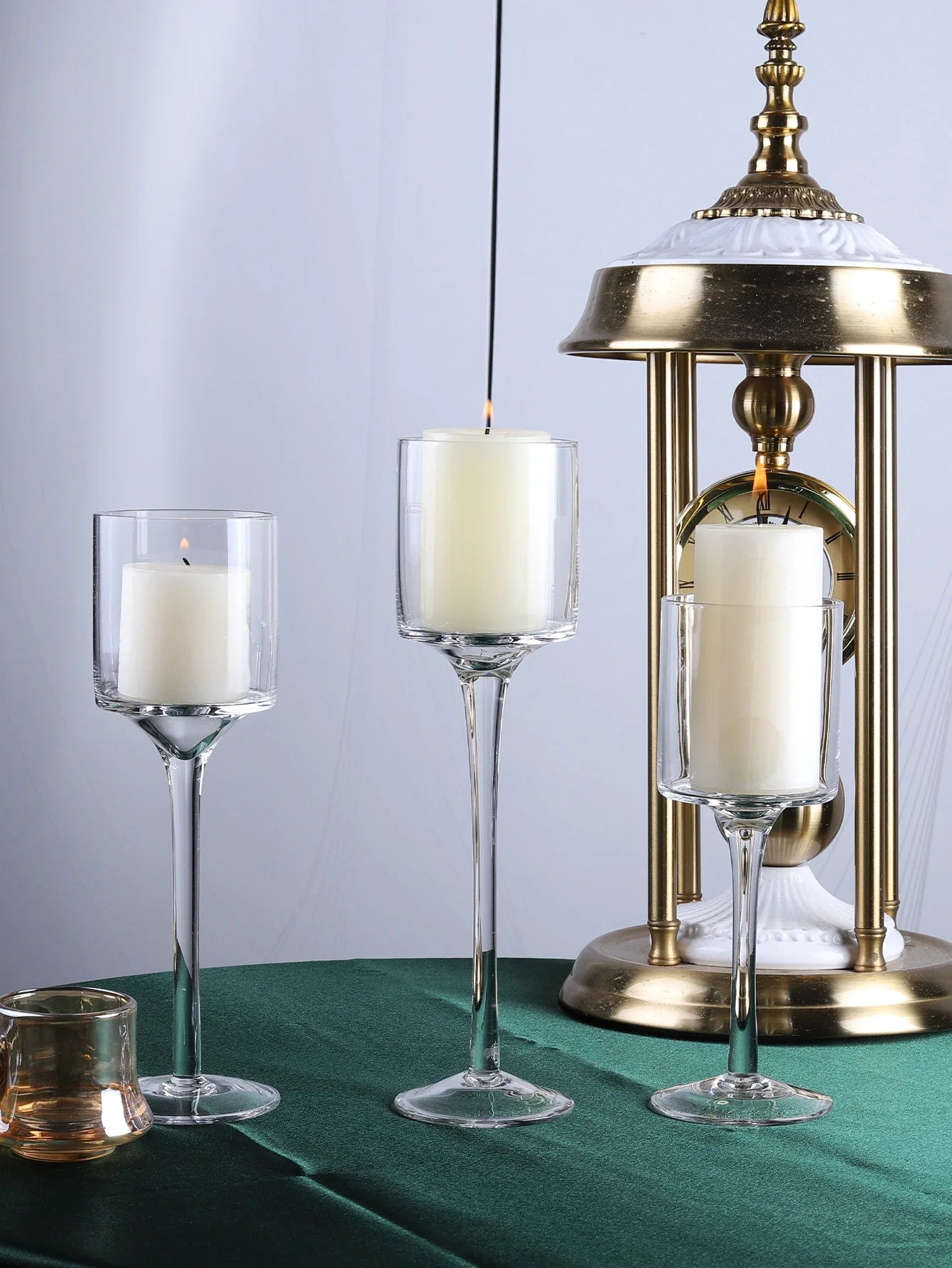 Luxury Glass Candle Holders For Elegant Wedding Home Decor