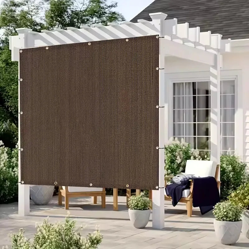 UV Protection Brown Sun Shade Canopy Net Outdoor Sunscreen Shade Shelter for Patio Pool Travel Picnic Camping Available Sizes