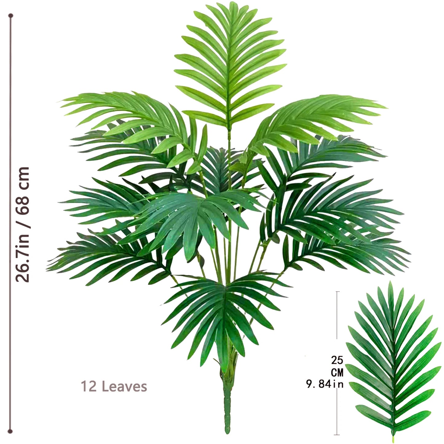 Artificial Palm Tree Tropical Plant for Home Garden Decor