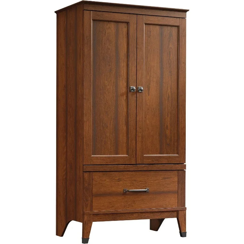 Sauder Carson Forge Armoire, Washington Cherry finish