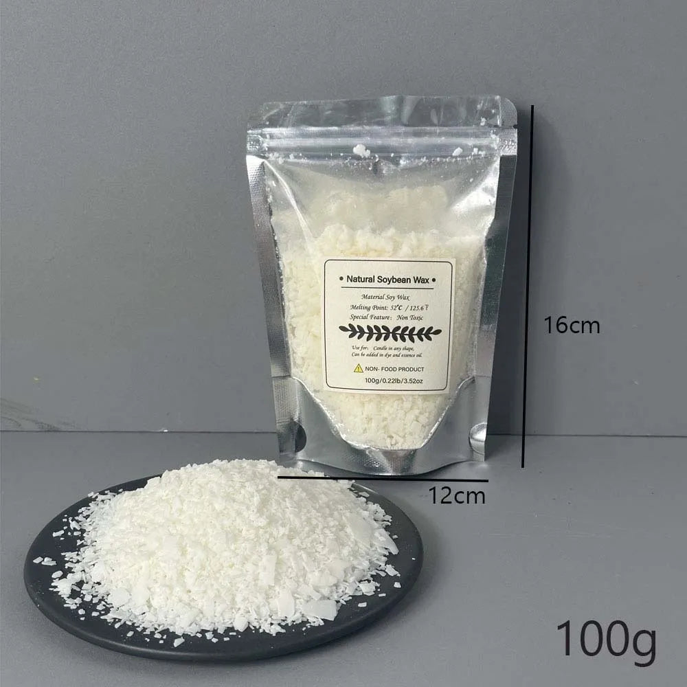 500g/1kg Natural Soy Wax Flake DIY Candle Making Supplies Scented Candle Raw Material Smokeless Candles Wicks Making Crafts