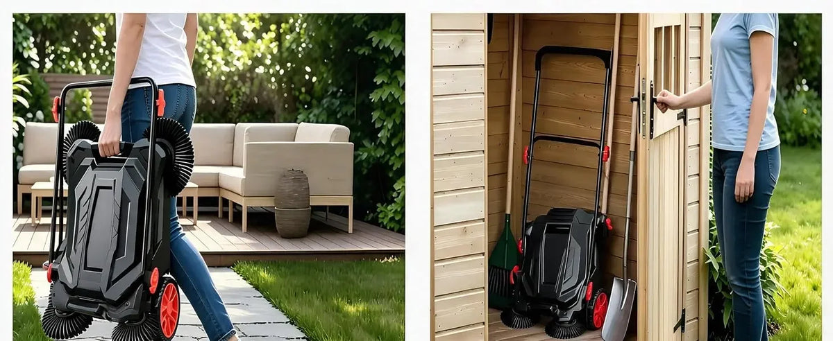 Precision Reel Lawn Sweeper Restores Lawn And Removes Debris