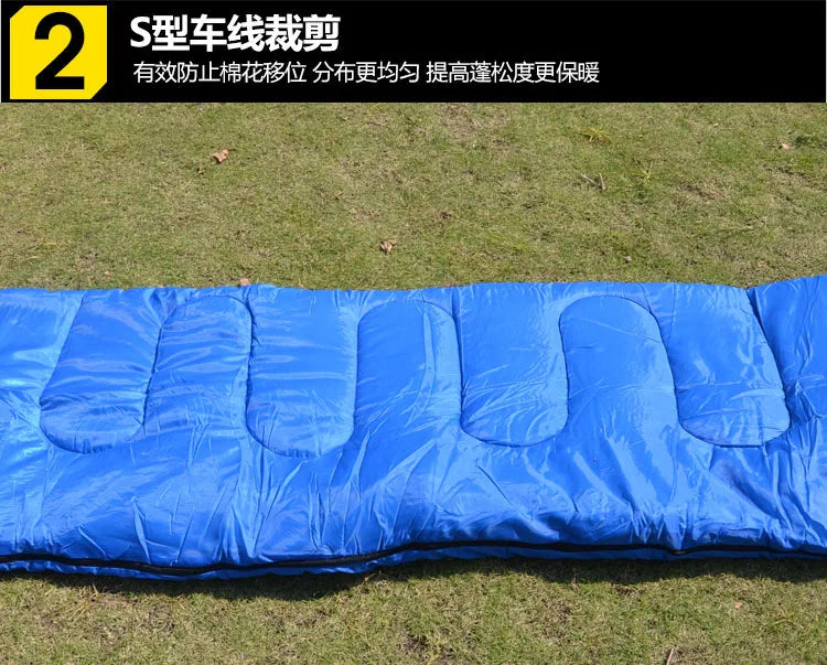 Envelope Sleeping Bag Cotton Summer Camping Sleeping Bag Lightweight Family Outdoor Sleeping Bag Breathable Warm Weather Sleep