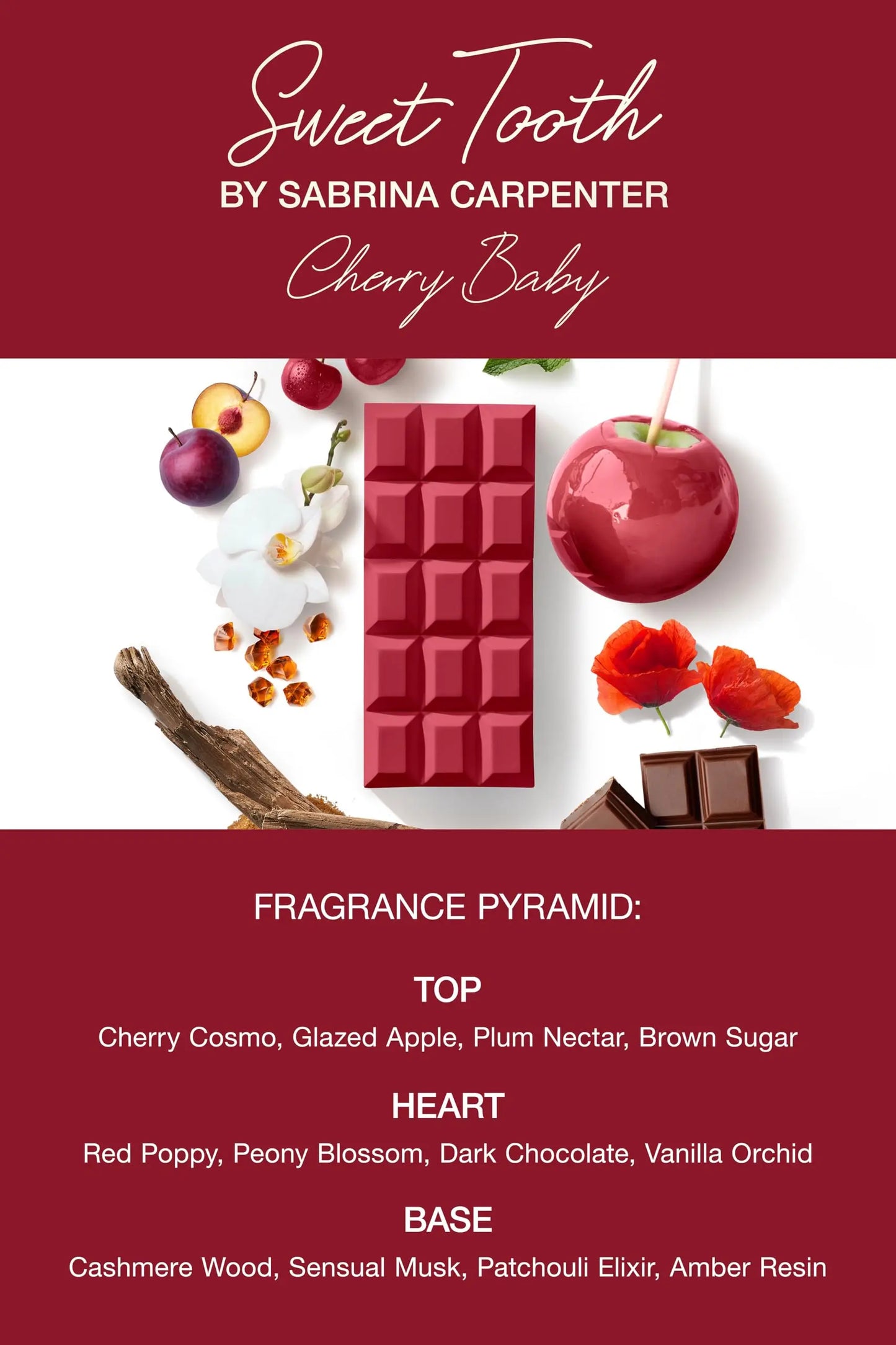 Sweet Tooth Perfume by Sabrina Carpenter | Viral Gourmand EDP | Cherry Baby, Me Espresso, Caramel Dream | Long Lasting Fragrance