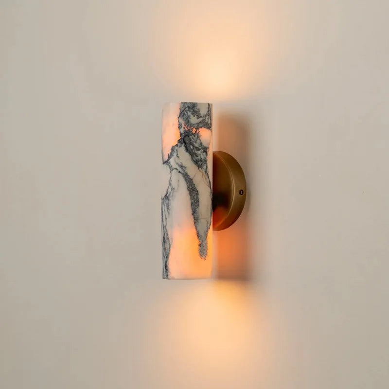 SHIYAN Cloudstone Lamps Bedside Living Room Italian Style Natural Stone Marble Light Luxury Home Decoration Modern Wall Lights