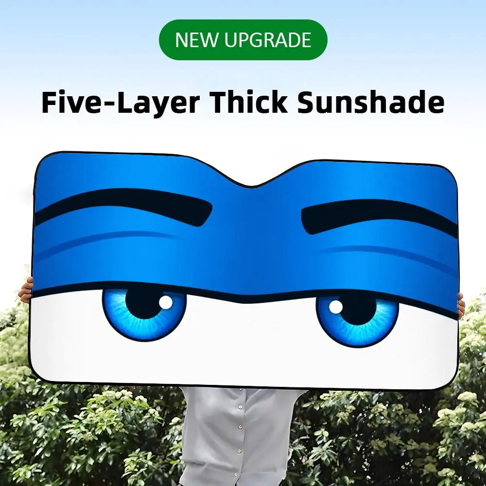 Fatigue Eye Sun Visor Reusable Aluminum Foil UV Protector Heat Car Sunshades Five-Layer Insulation Windshield