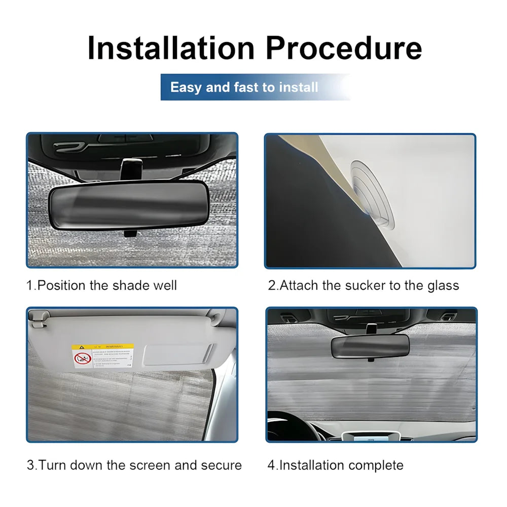 Sun Visor Car Windshield Sunshade  Foldable Automotive  Protection Sun Block Cover spoof FOX Racing