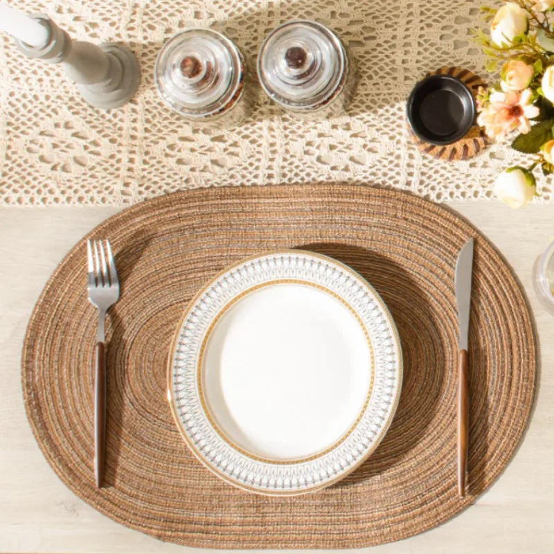 Eco Friendly Braided Placemats For Stylish Dining Tables