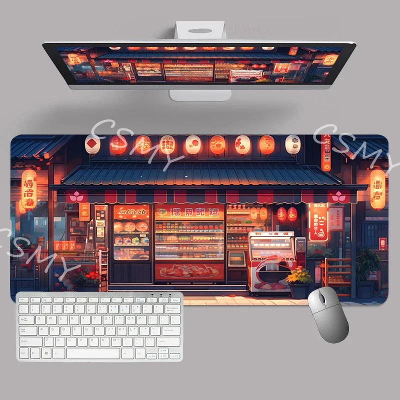 ftvae Computer Mouse Pad Gamer Japan Aesthetics Desk Mat Office Accessories Pc Cabinet Mousepad Keyboard Gaming Mats Xxl Large M