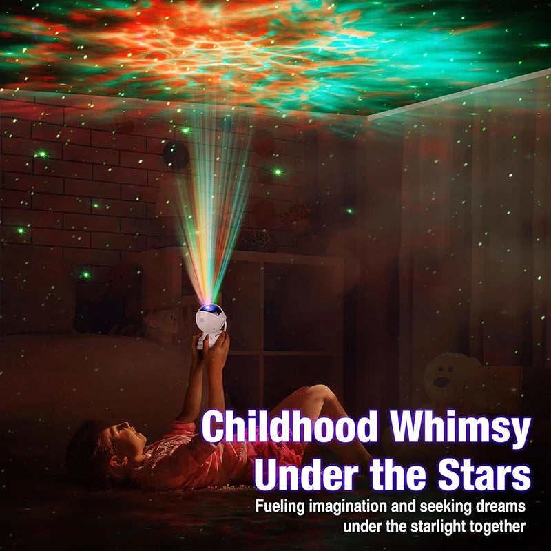Galaxy Light Projector Featuring Various Nebula Settings, an Astronaut Design with Remote Control, Perfect for Bedroom Ambiance, Room Decoration, Parties, And an Excellent Gift for Friends During Halloween And Christmas Child
