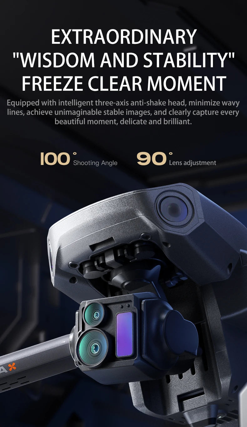 2026 P7 MAX RC GPS Mini Drone 4K 3-Axis Professional Brushless Drone 3-axis Gimbal Digital Transmission Drone With Obstacle Avoidance RC Toy Gifts