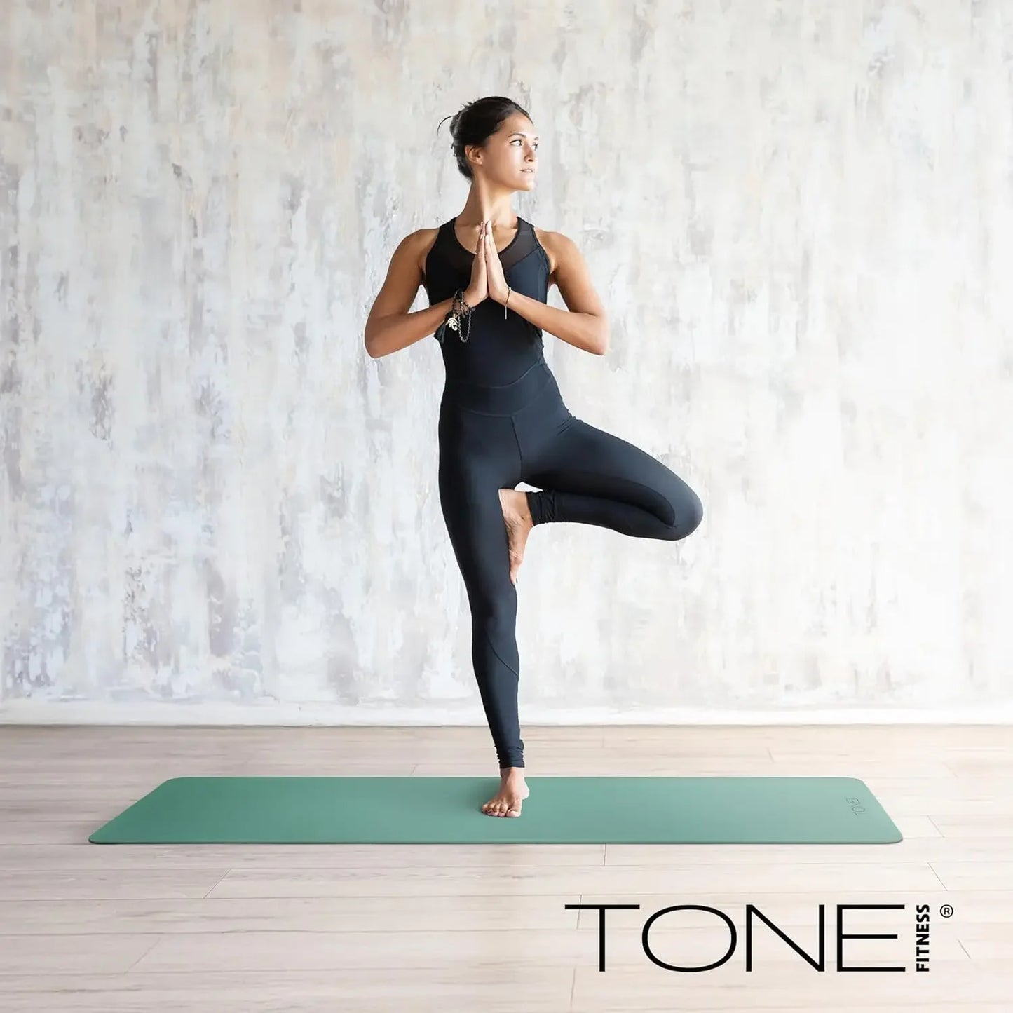 Non Slip Yoga Mat 1/4" Thick Exercise & Pilates Mat for Home Workouts with Carrying Strap