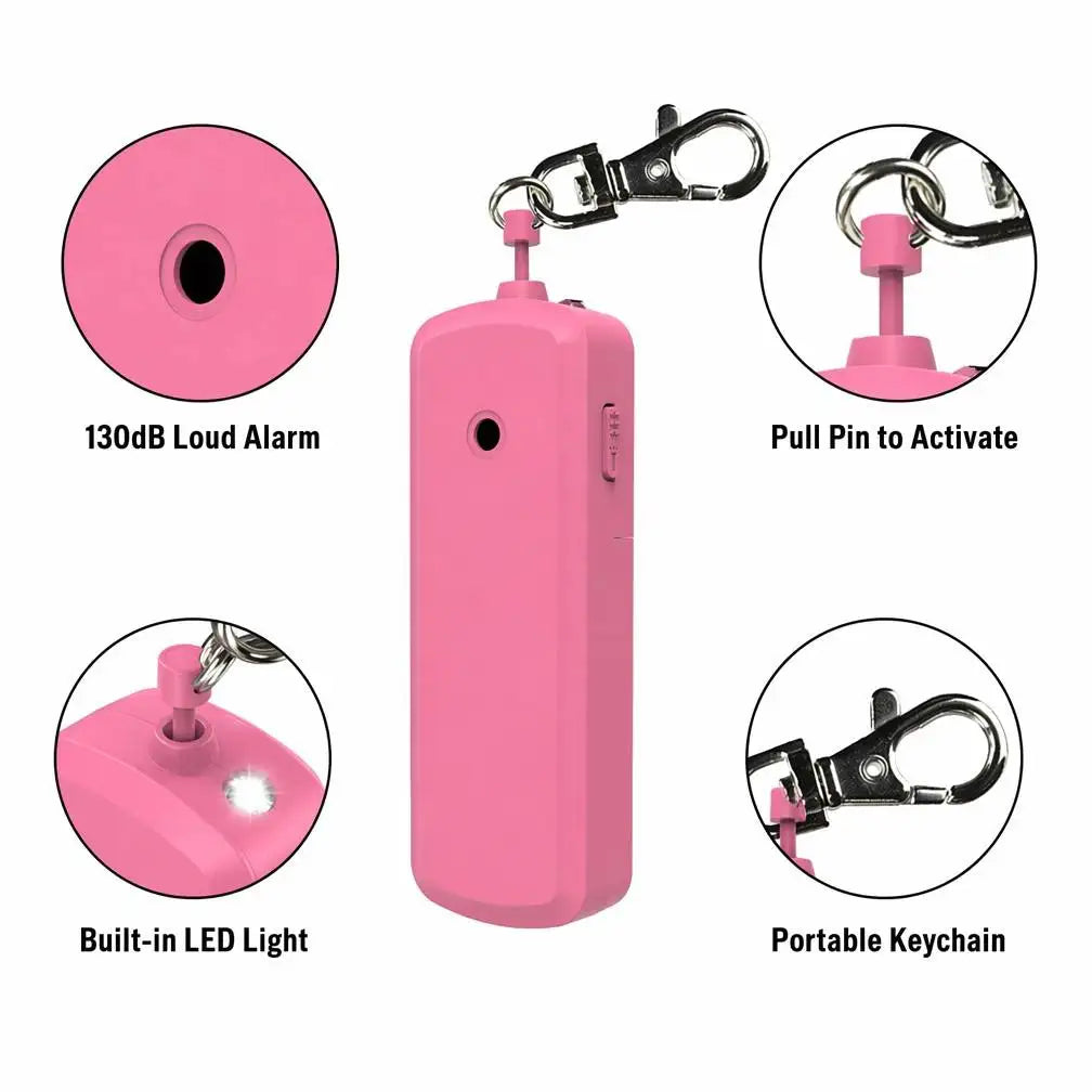 Portable 130dB Anti Wolf Alarm Personal Self Defense Security Device Emergency Safety Alarm Suitable As Gift for Women Children