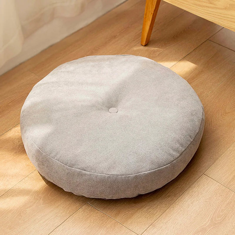 Floor Seat Pillow Solid Color Suitable for Meditation Yoga Round Seat Pads Mat Pouf Sofa Chair Bed Car Seat Pillows Cushions