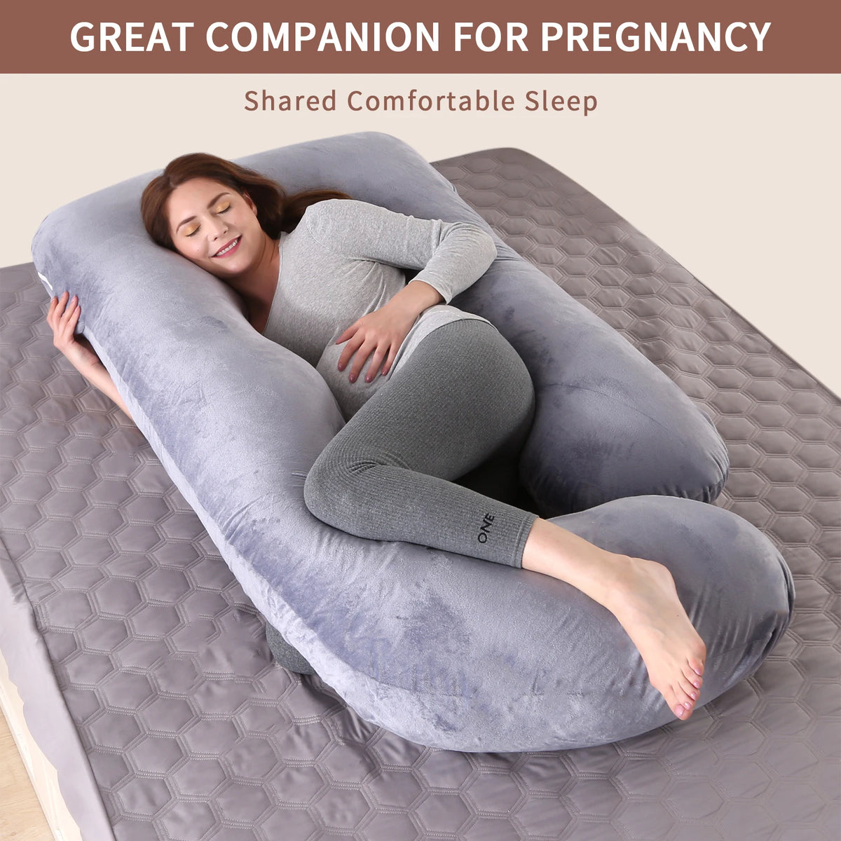Premium G Shape Memory Foam Maternity Pillow For Sleep