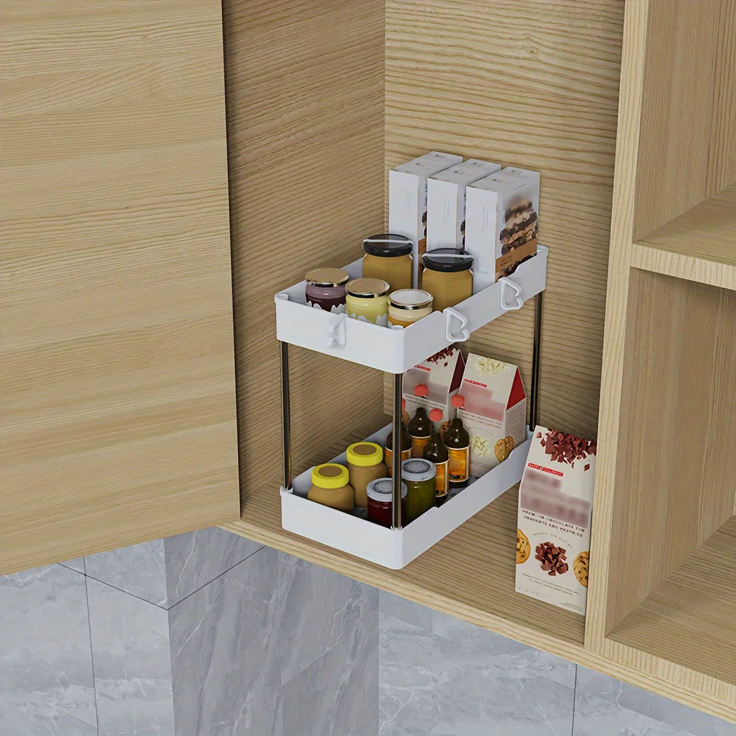 3pcs Under Bathroom Sink Organizers for Countertop Storage