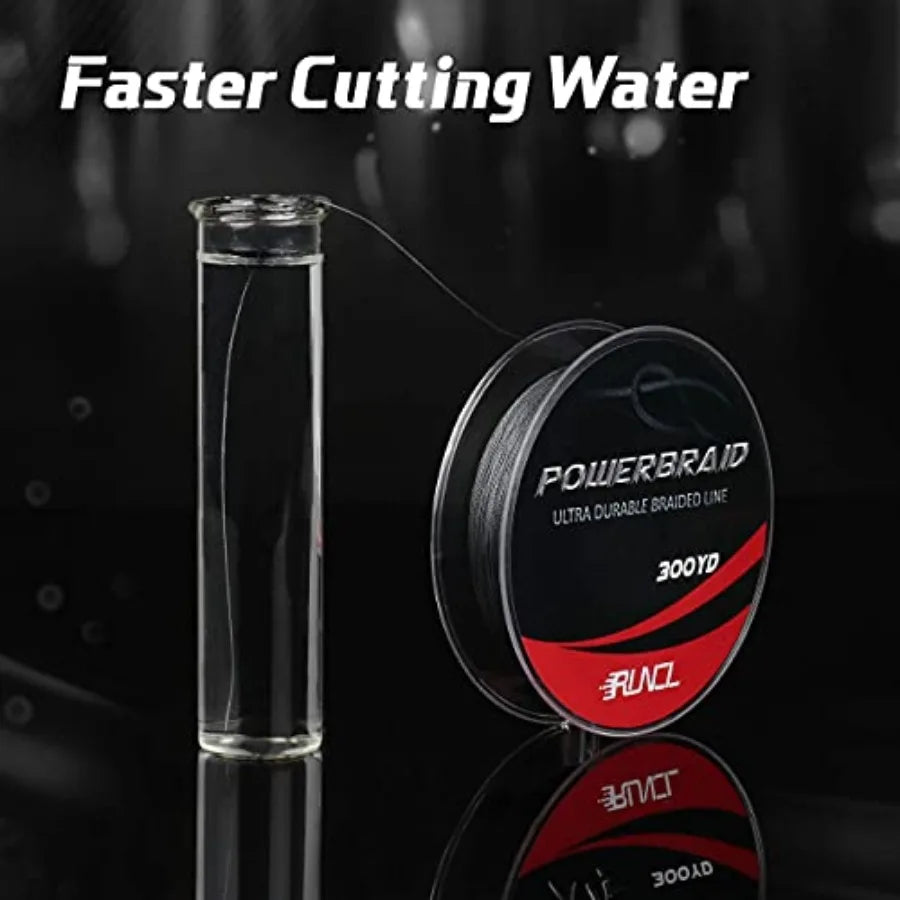 PowerBraid Fishing Line 4/8/9 Strands, Braided Fishing Line 300/500/1000Yds - Seamless Weaving Tech, Enhanced Coating Tech, Zer