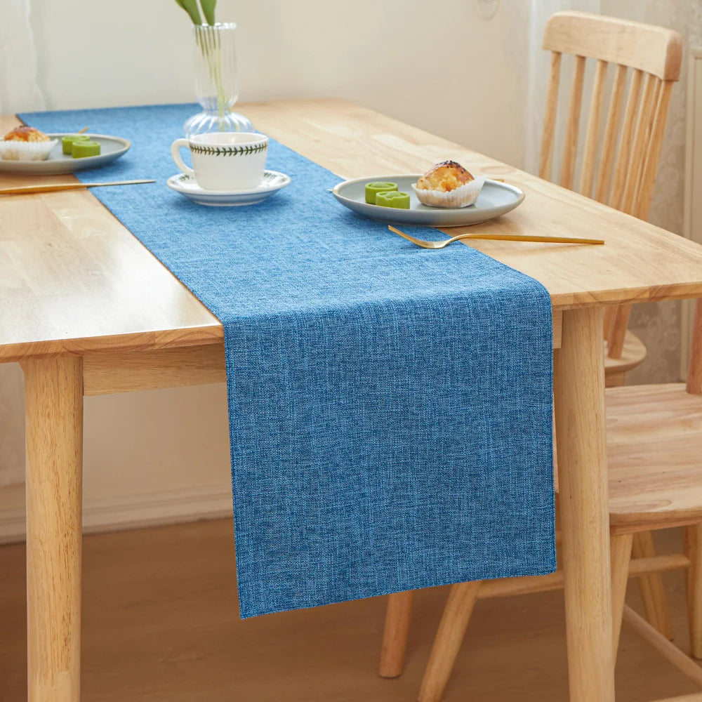 Stylish Printed Linen Table Runner For Wedding Decor