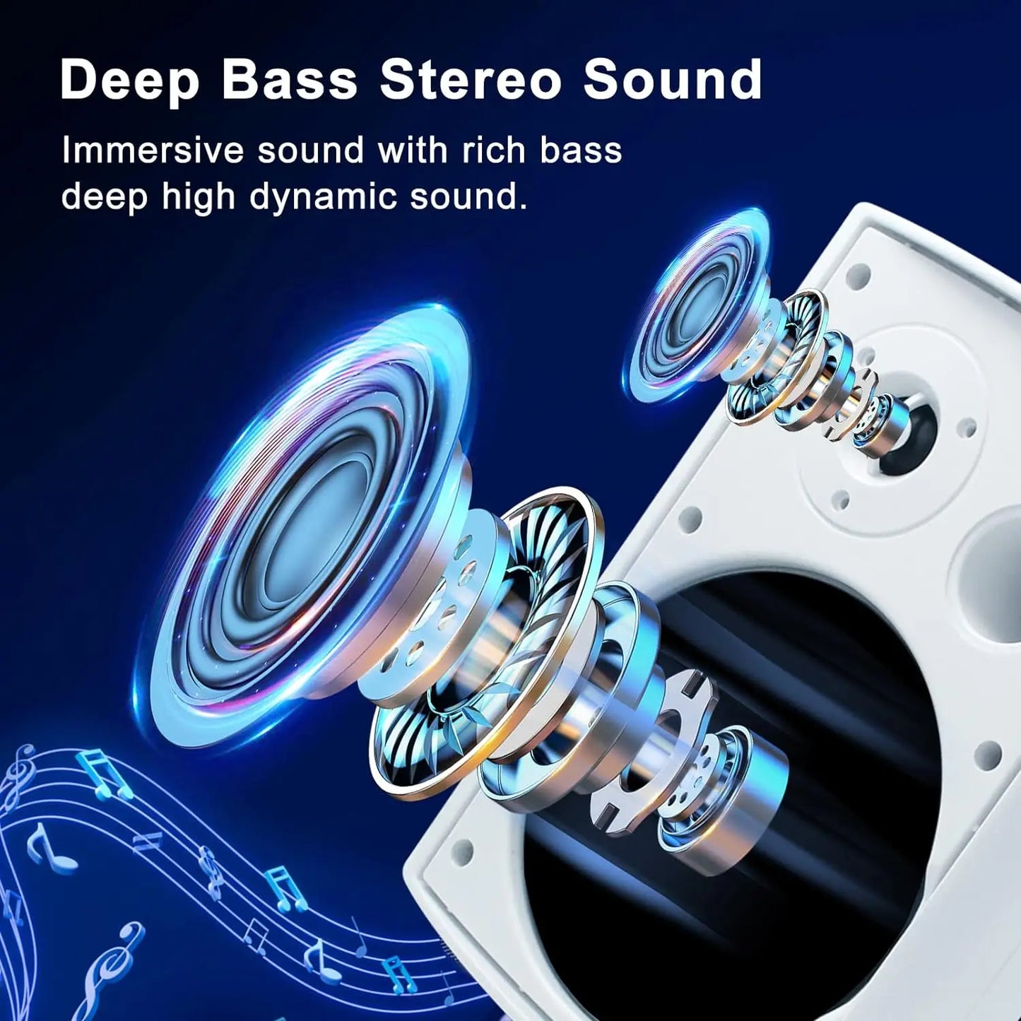 Herdio 800W Outdoor Bluetooth Waterproof Wall Mount Speakers