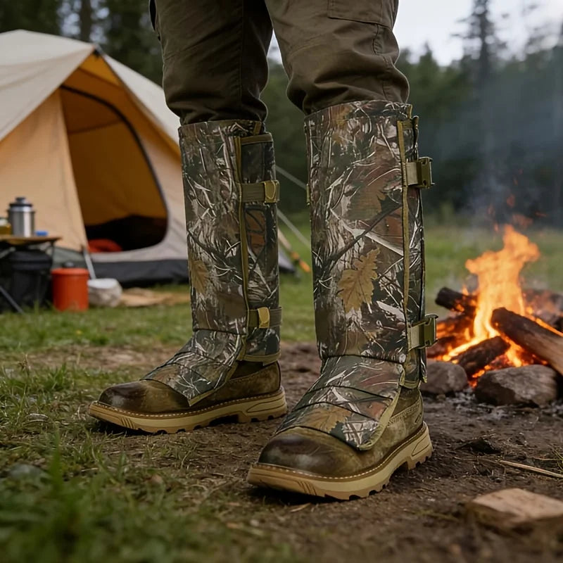 Snake Proof Gaiters Snake Gaiters Waterproof Snake Bite Protection Leg Guards, Adjustable Anti-Abrasion Outdoor Gaiters for M