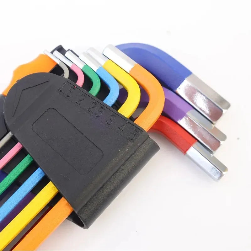 Nine-Piece L-Shaped Hex Wrench Set for Bicycle Repair
