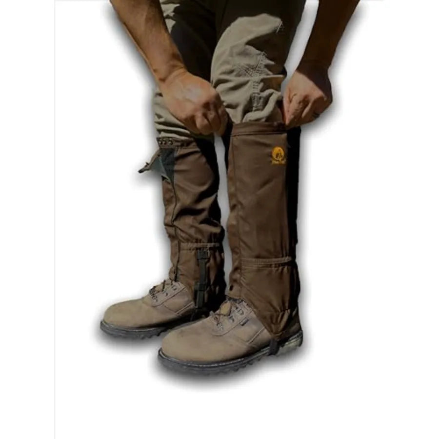 Adjustable Leg Gaiters - Lightweight, Waterproof - Leg Guards for Men and Women - Hiking Essentials Ideal for Hunting, Trekking