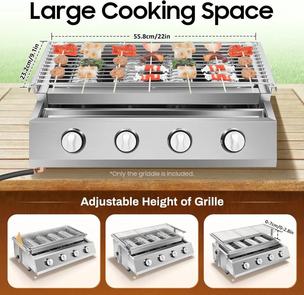 BBQ Grill LPG Tabletop Barbecue Cooking Stove Outdoor Grill