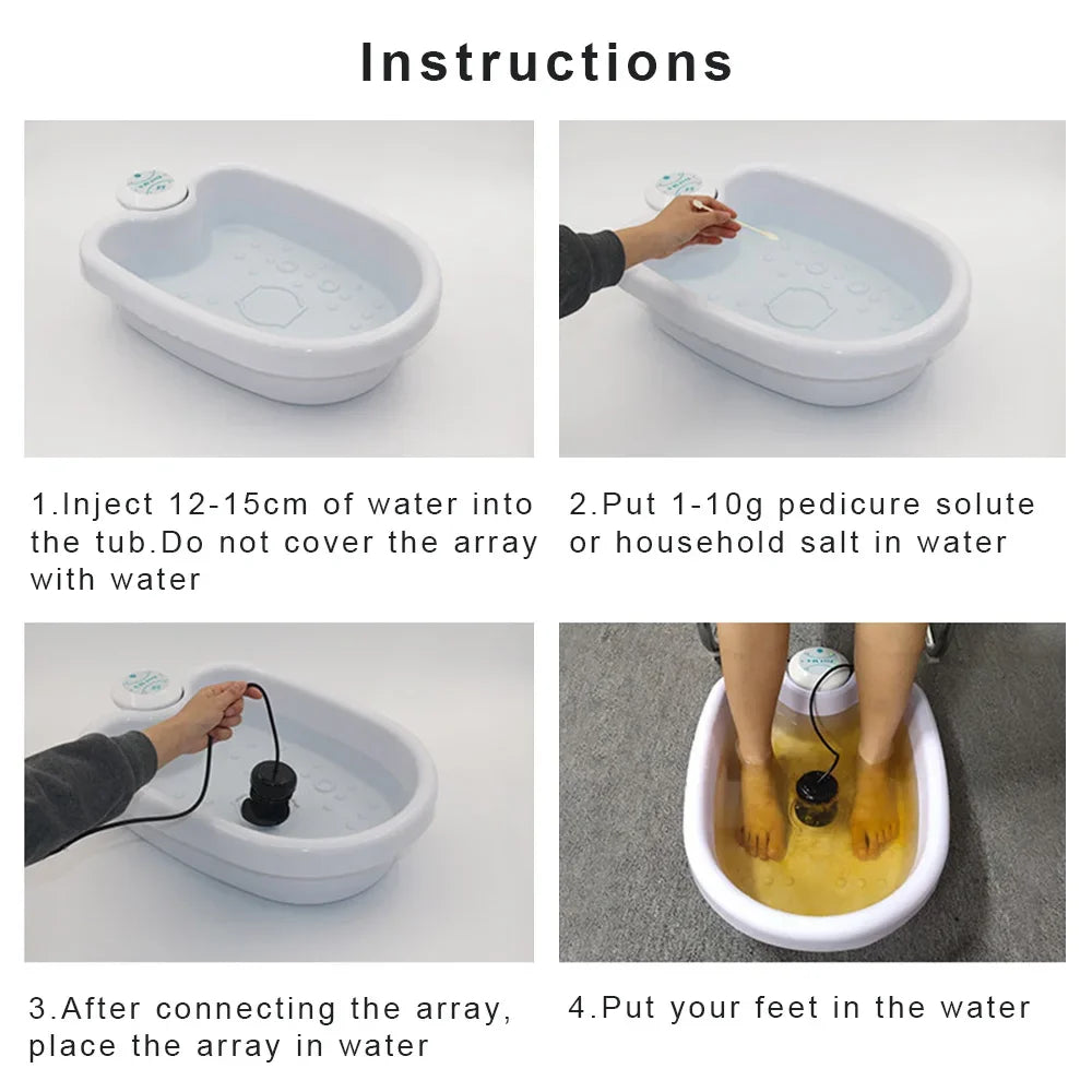 Detox Ionic Foot Spa Bath Machine Massage Foot Ionic Detoxification Relieves Fatigue Promote Good Health And Full for Vitality