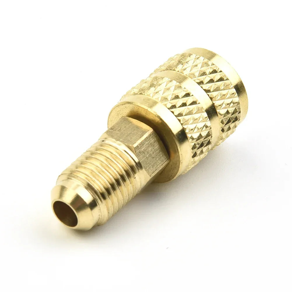 For R410 R32 R22 Connector Head Female/Male 5/16" SAE Male/Female 1/4" SAE Adapter Air Conditioner Conditioning