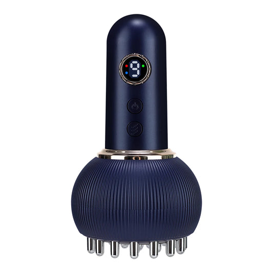 Wlireless Eletric Heated Meridian Brush Massage Lymphatic Drainage Machine Heating Microcurrent Anti Cellulite Body Back Massage