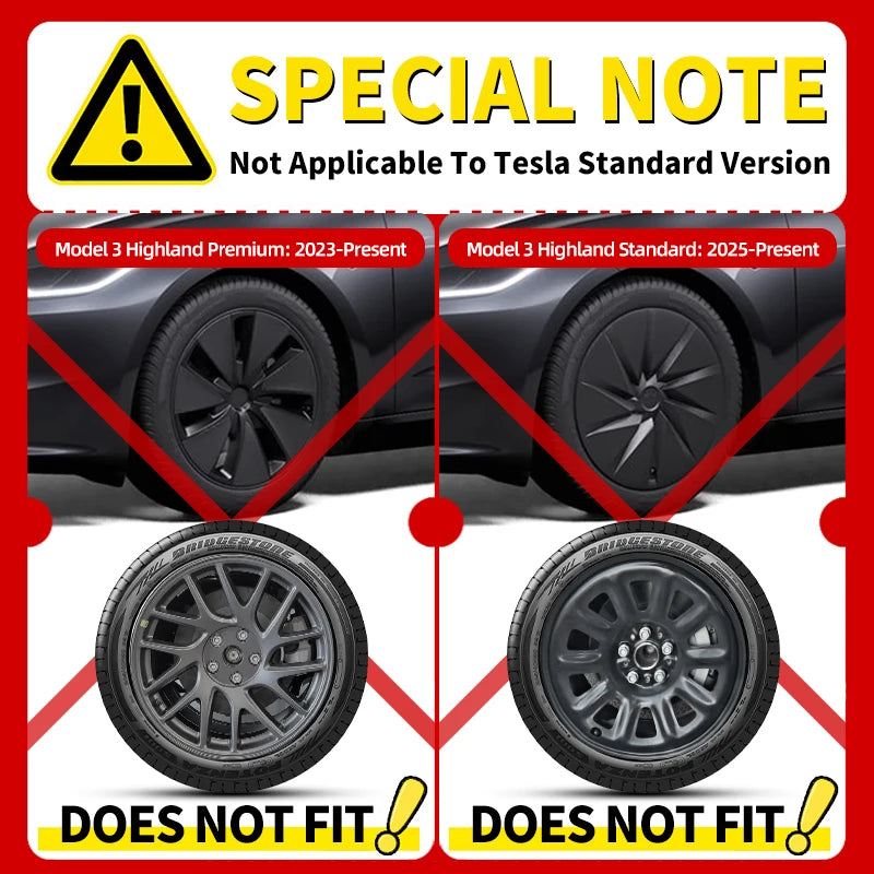 4PCS Design For TESLA Model 3 2017-2023 18 Inch Arachnid Style Wheel Cover Hubcaps Cap Only For Model 3 Wheel Cover Accessories