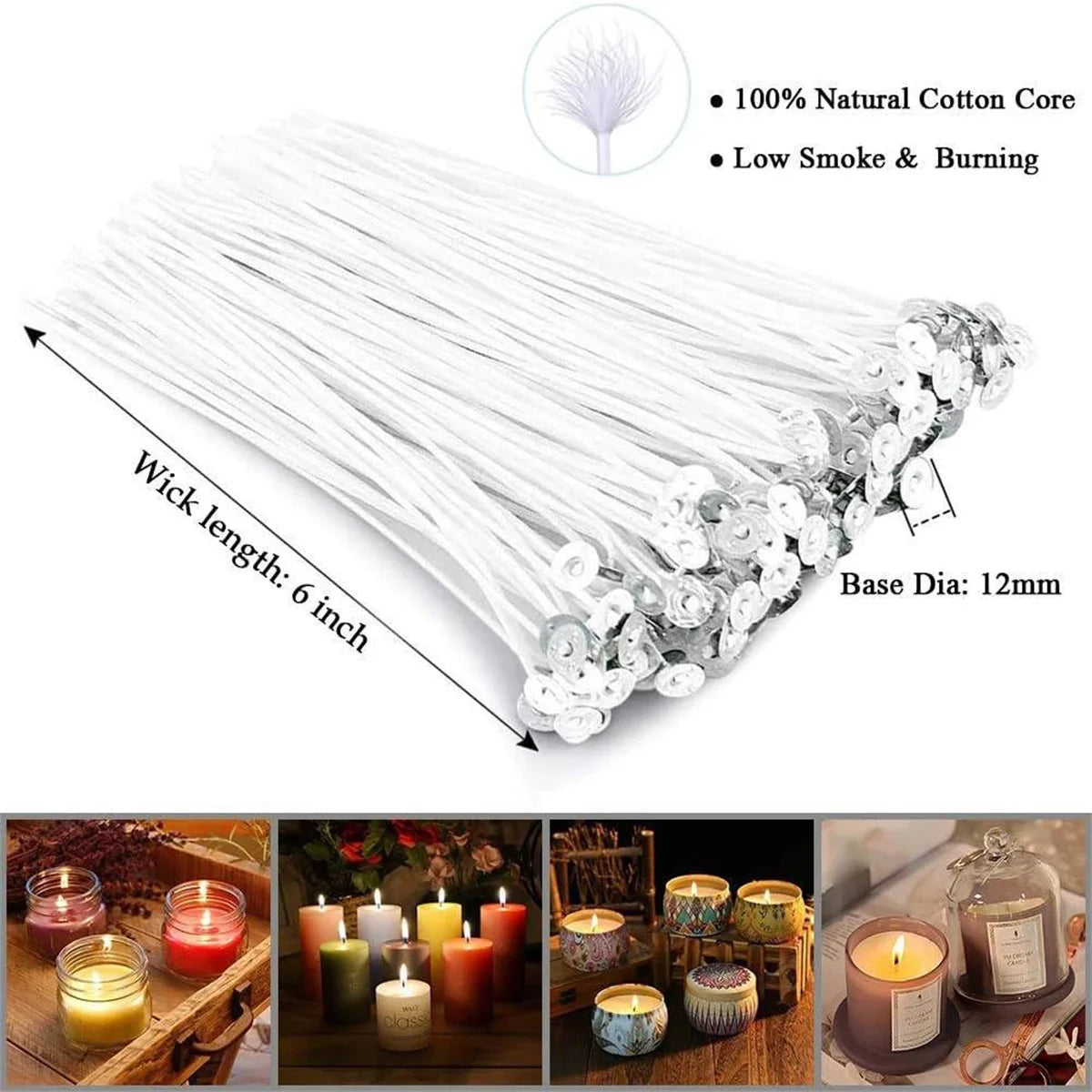 DIY Candle Making Tools Kit - Includes Pouring Pot Wax Melting Material Aromatherapy Wicks & Holder for Crafting Homemade Candle