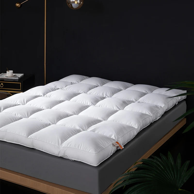 Premium Goose Down Mattress Topper For Plush Sleep Comfort