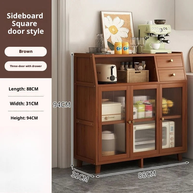 Narrow Living Room Storage Cabinet Multipurpose Sideboard Coffee Station Bar Cabinet Kitchen Pantry Drawer Organizer Furniture
