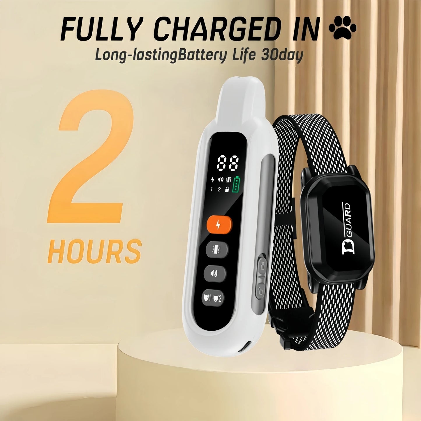 Waterproof Remote Dog Training Collar With Shock And Vibration