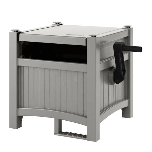 100-Foot Hose Hidden Reel for Durable Patio Garden Use